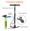 Manual high pressure air pump inflation equipment second generation pump