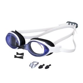 Kids Swim Goggles, Anti-Fog Anti-UV Youth Swim Glasses (Color: White)