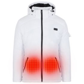 Helios - Paffuto Heated Coat (Color: White-Female, size: large)